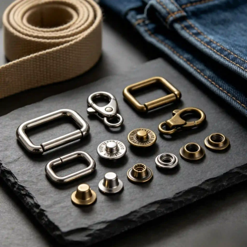 Garment accessories sourcing from China - buttons, zippers, rivets