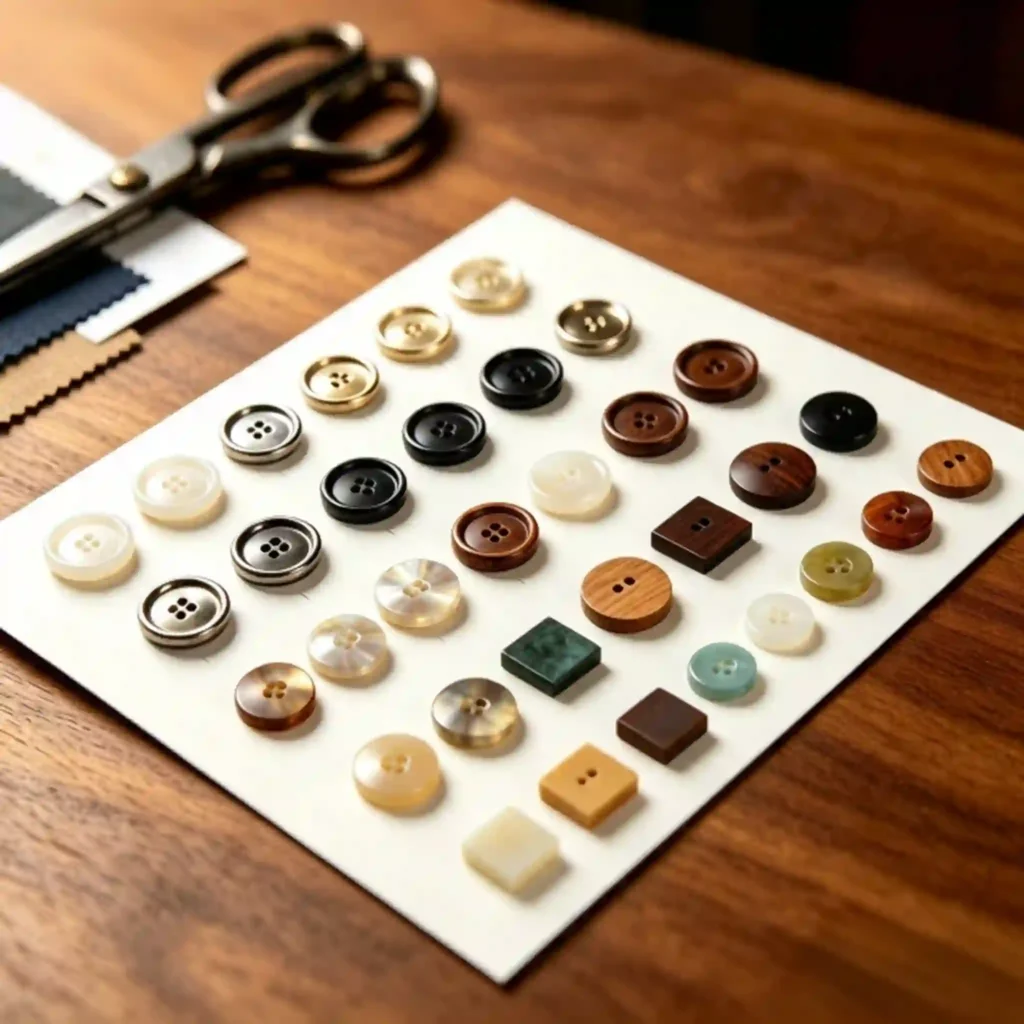 Garment accessories sourcing from China - buttons, zippers, rivets