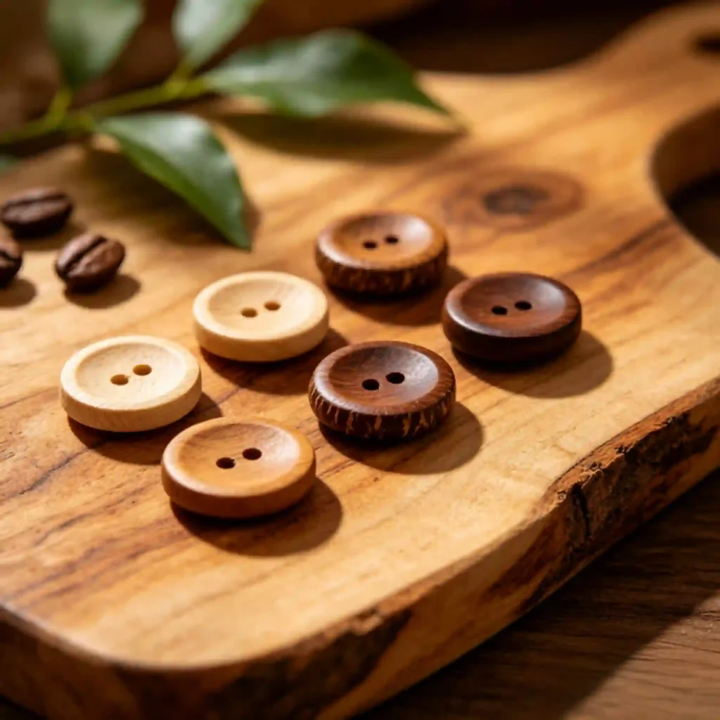 wholesale garment accessories wooden buttons China supplier