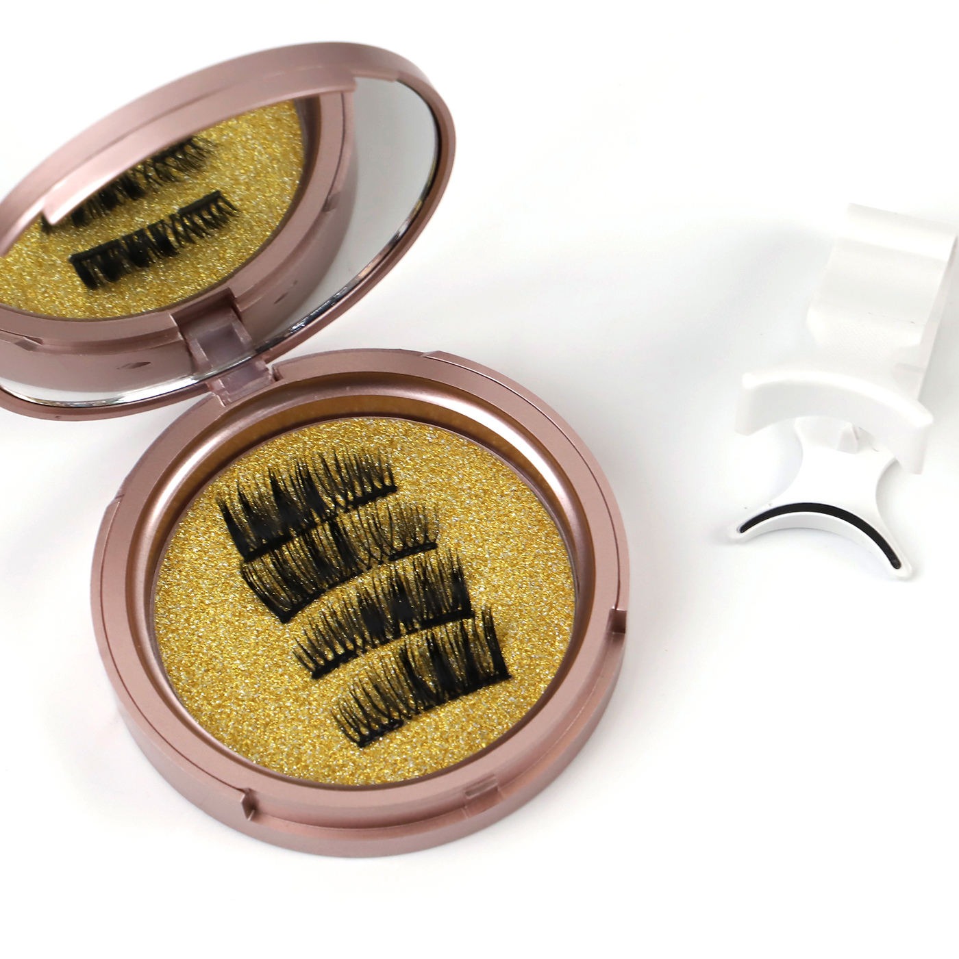 magnetic false eyelashes set in case wholesale, no glue or liquid